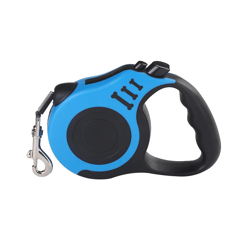 5m/3m Ultimate Retractable Dog Leash | Ergonomic Grip & No-Tangle Nylon Ribbon