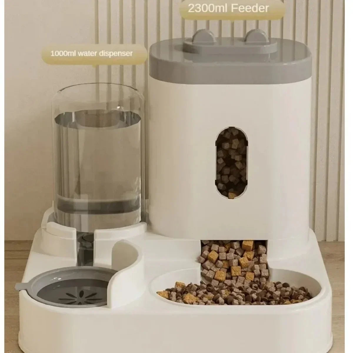 2-in-1 Auto-Hydrate & Feeder Station | Large Capacity Gravity Dispenser