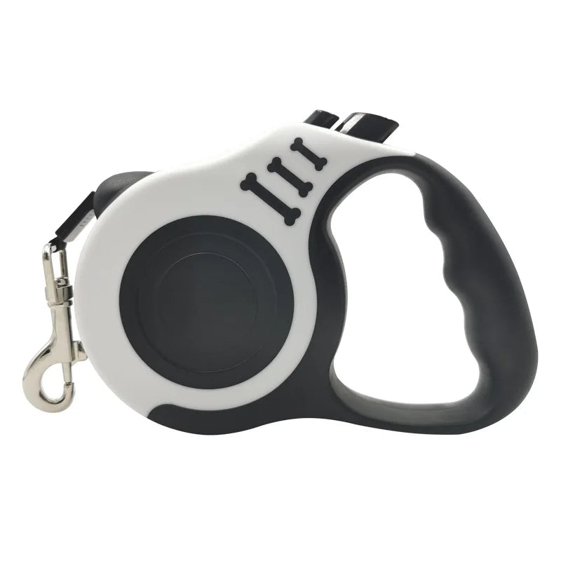 5m/3m Ultimate Retractable Dog Leash | Ergonomic Grip & No-Tangle Nylon Ribbon